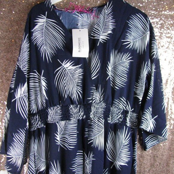 NWT BloomChic navy and white dress 18/2X - Picture 5 of 11